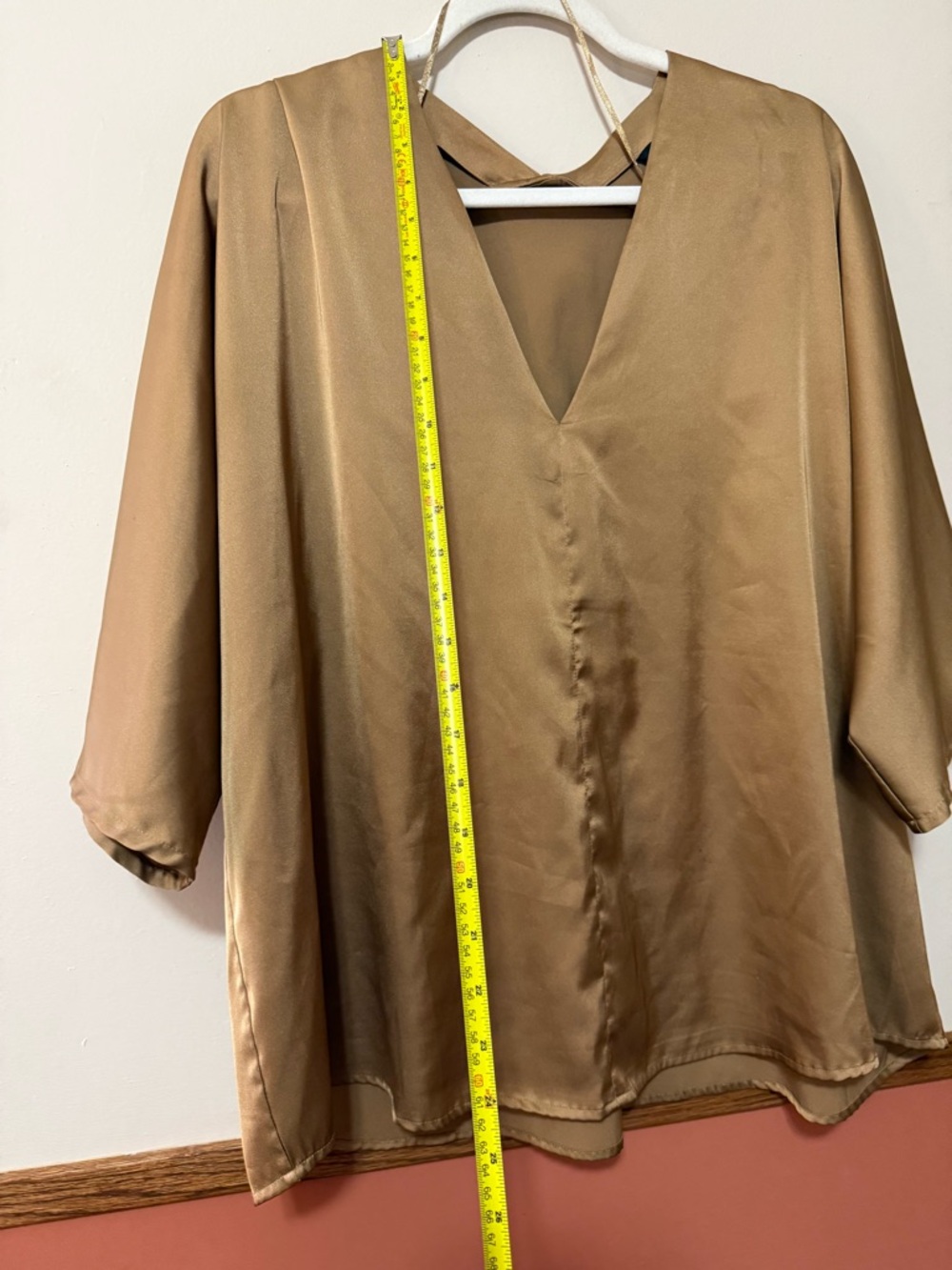 Banana Republic Tan V-Neck Blouse - Picture 7 of 8